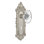 Victorian Plate with Decorative Keyhole and Oval Fluted Crystal Door Knob