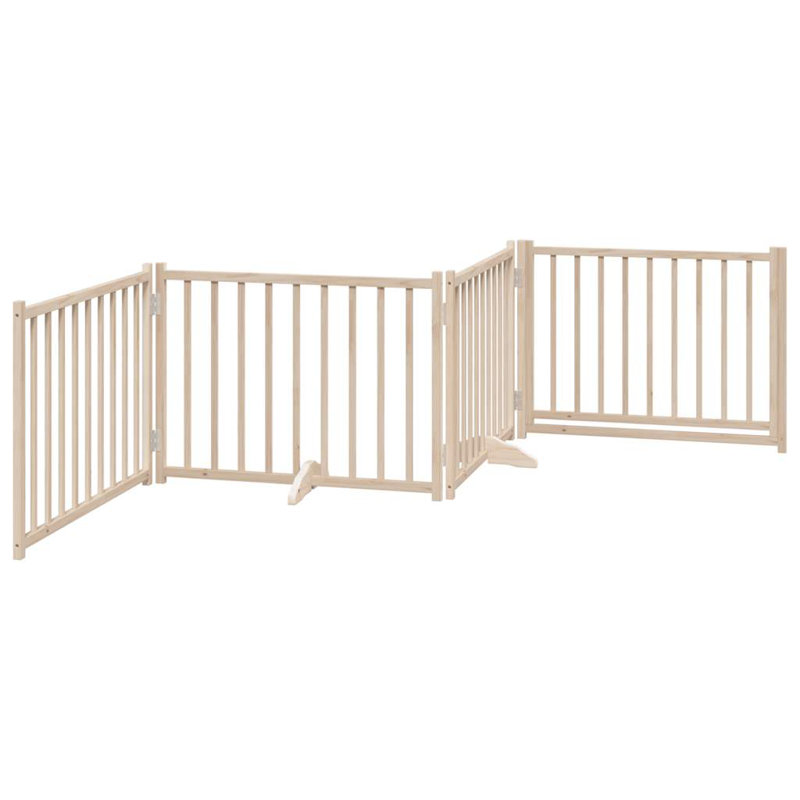 Talala Solid Wood Dog House Door, Beige, 60cm H x 320cm W x 2cm D