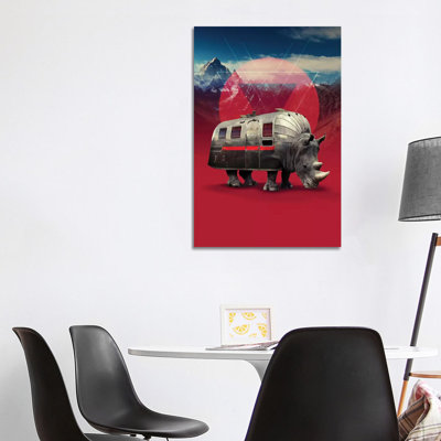Rhino by Ali Gulec - Wrapped Canvas Gallery-Wrapped Canvas Giclée