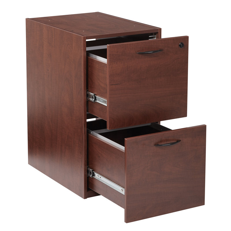 Nabil 28" H x 15.5" W Desk File Pedestal, Cherry
