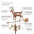41'' H Metal Animals Weathervane