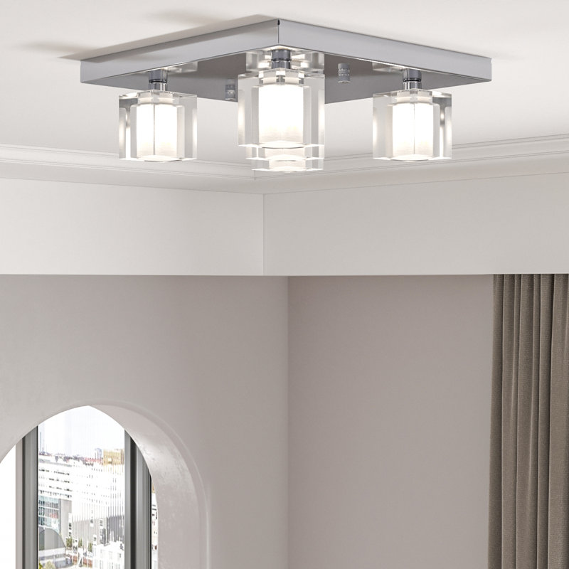 Plafonnier encastré cylindrique 11,81 po 5 lumières Zorayr