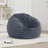 Versatile Bean Bag Chair Filling With Memory Foam Shredded, Plush Velvet Removable Cover For Convertible Seat & Guest Bed-1811169367-1811169362