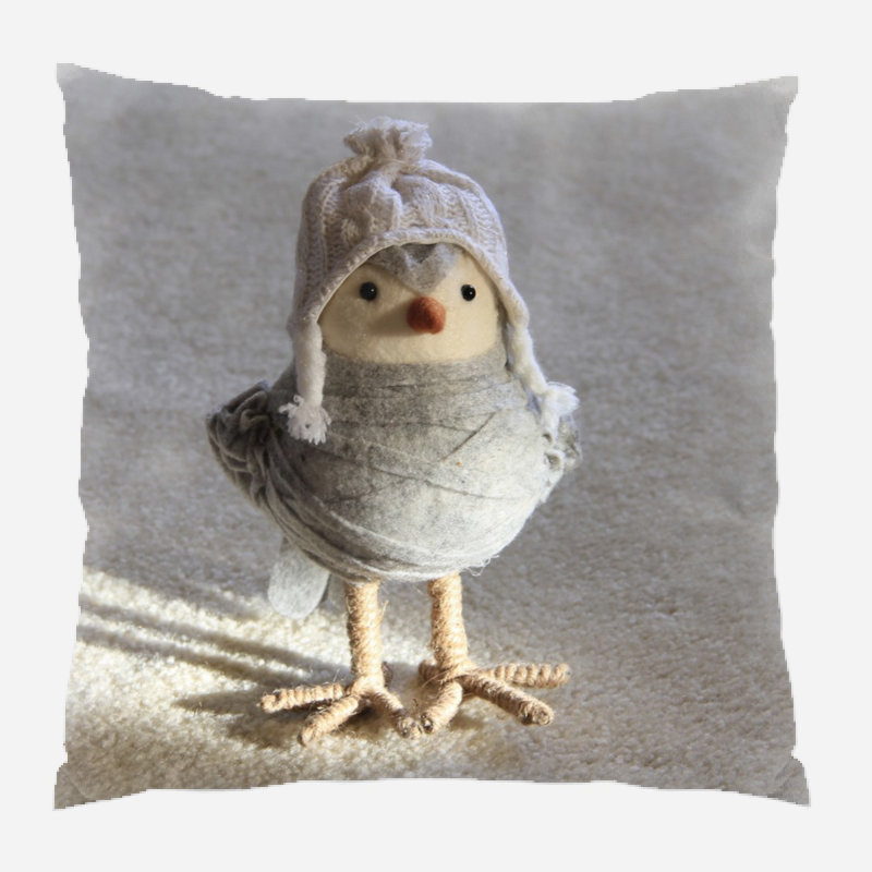  Coussin décoratif en toile Bird