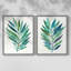 Palm Frond Flow I - impression encadrée de qualité supérieure - prête à être accrochée - aucun clou requis - aucun clou requis-1544442419-1544442416