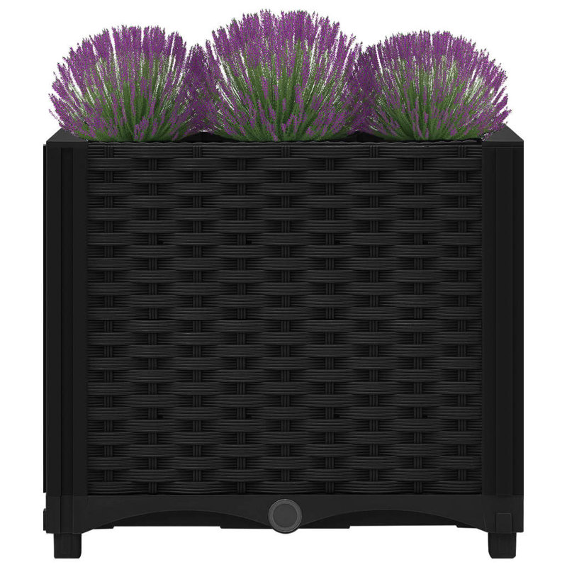 Roodhouse Raised Garden Bed, 38cm H x 40cm W x 40cm D, Black