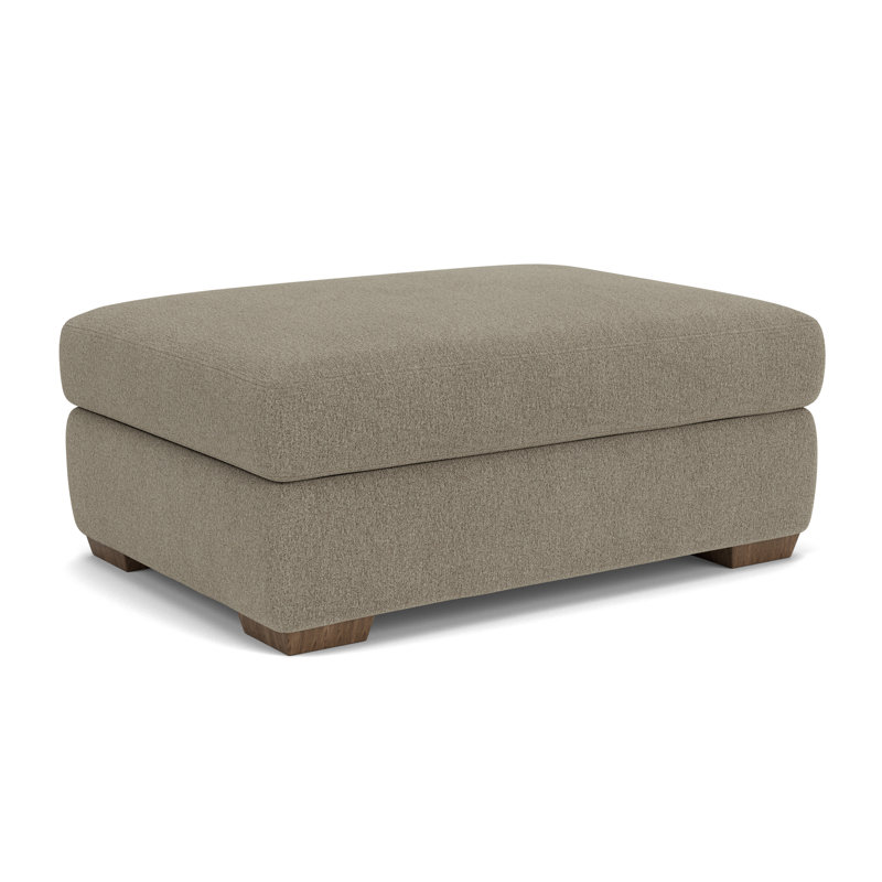 Square Ottoman, Dark Gray Polypropylene/Olefin
