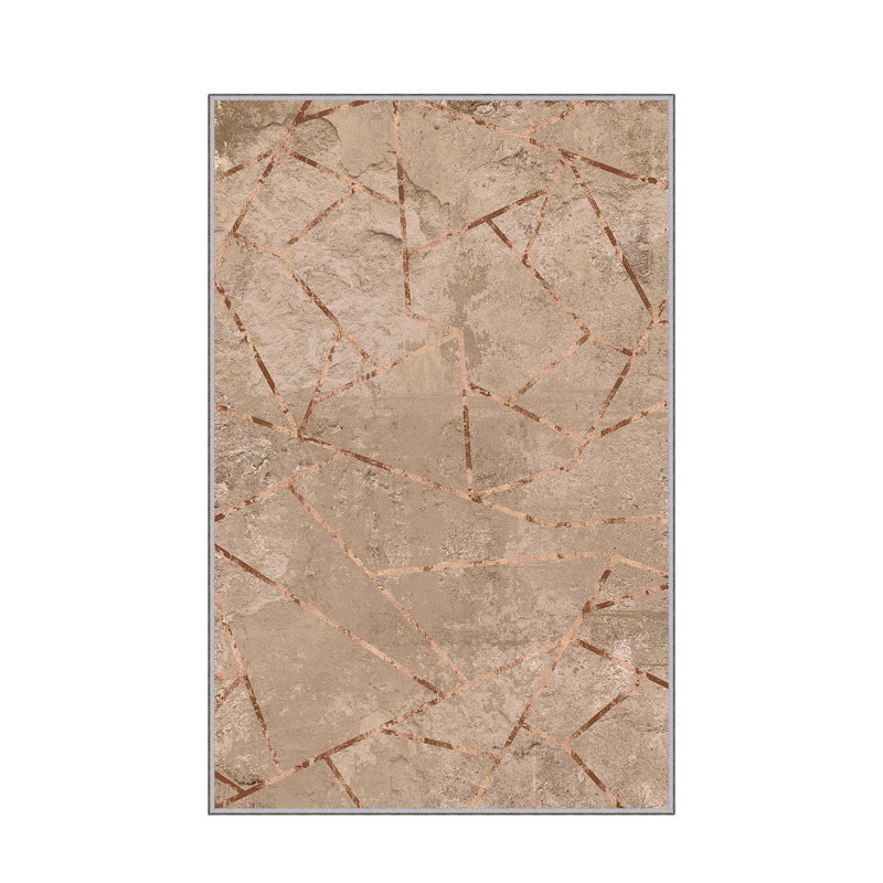 Stylish Hall Carpet 2.6 x 9.8 Feet - 100% Polyester, 0.04 in Pile Height | Antibacterial, Non-Slip PVC Felt Dot Underside | Machine Washable, 3D Digital Print | Perfect for Home Entryways & Living Spaces