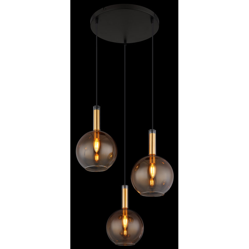 Baryram 3 - Light Matte Black Pendant