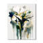 Green Impression Of Iris - Floral Wall Clock-1738092741
