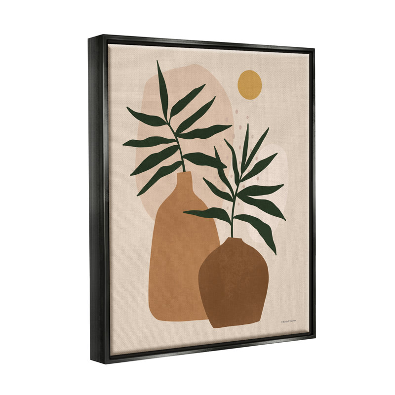«Vase Plant Vases Cutout Abstract Botanical Shapes» par Rachel Nieman - impression sur toile tendue