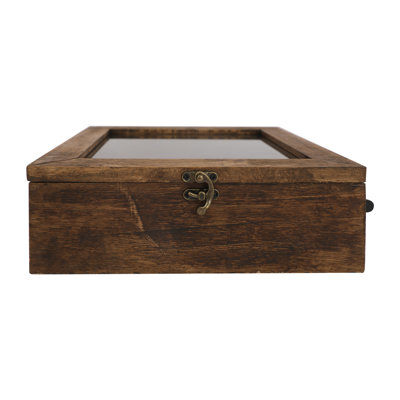 Boîte de rangement décorative avec couvercle à charnière Firwood