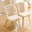 Chaise ergonomique en velours capitonné Bubble