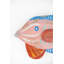 ENSEMBLE DE DEUX MURAUX DE POISSONS EN BOIS COLORÉS