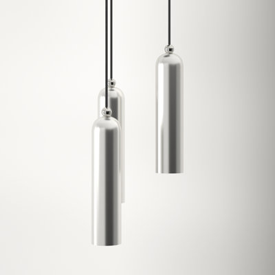 Halle 3 Light Metal Dimmable Pendant
