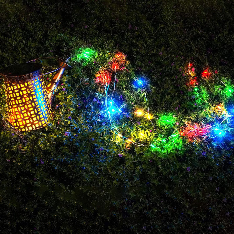11.8'' Solar String Lights, Multicolor