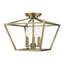 Plafonnier semi-encastré 3 lumières 12,5 cm Veasey-302551491