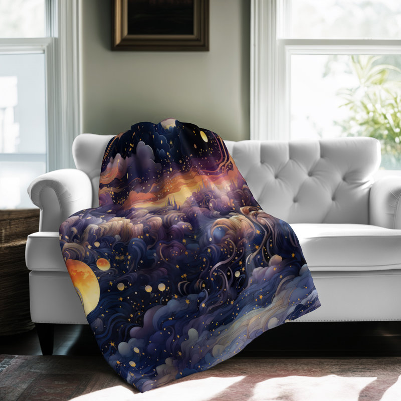 Quilted Throw Blanket, 50'' W x 60'' L
