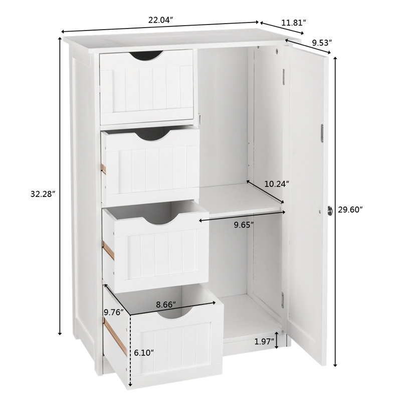 Abiud Freestanding Bathroom Cabinet