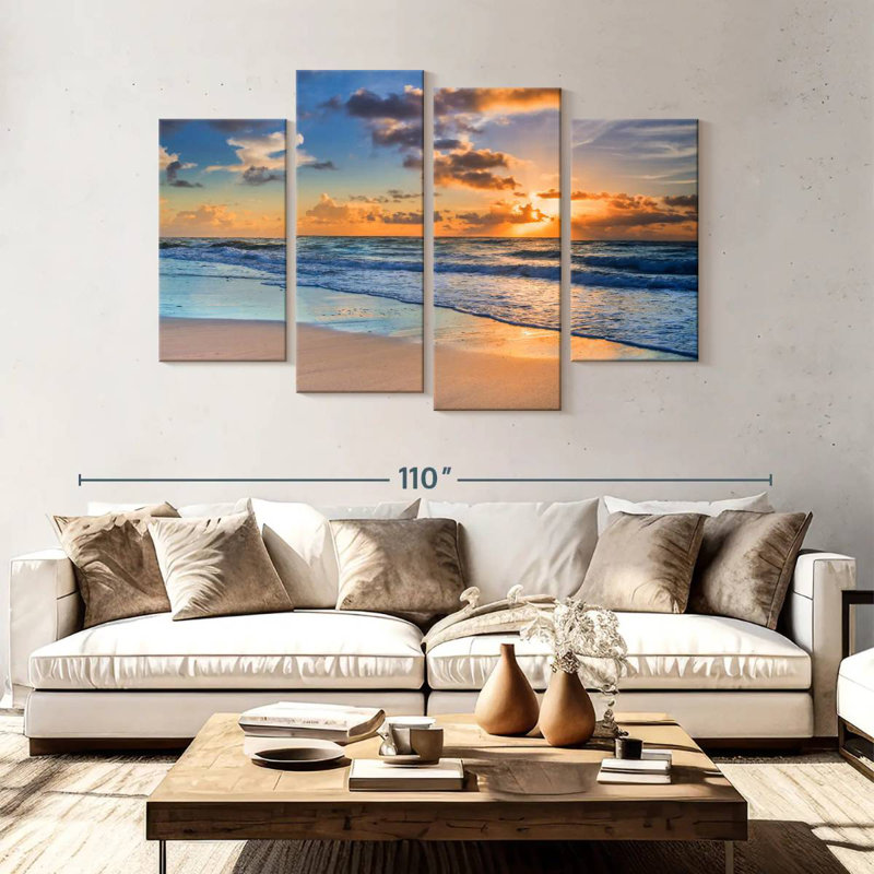 Gillard Morning Beach Happiness Sunrise FL, H 54 po x l 84 po