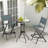 Folding Bar Stools Set Of 2 Backrest Humanized Footrest-302666419