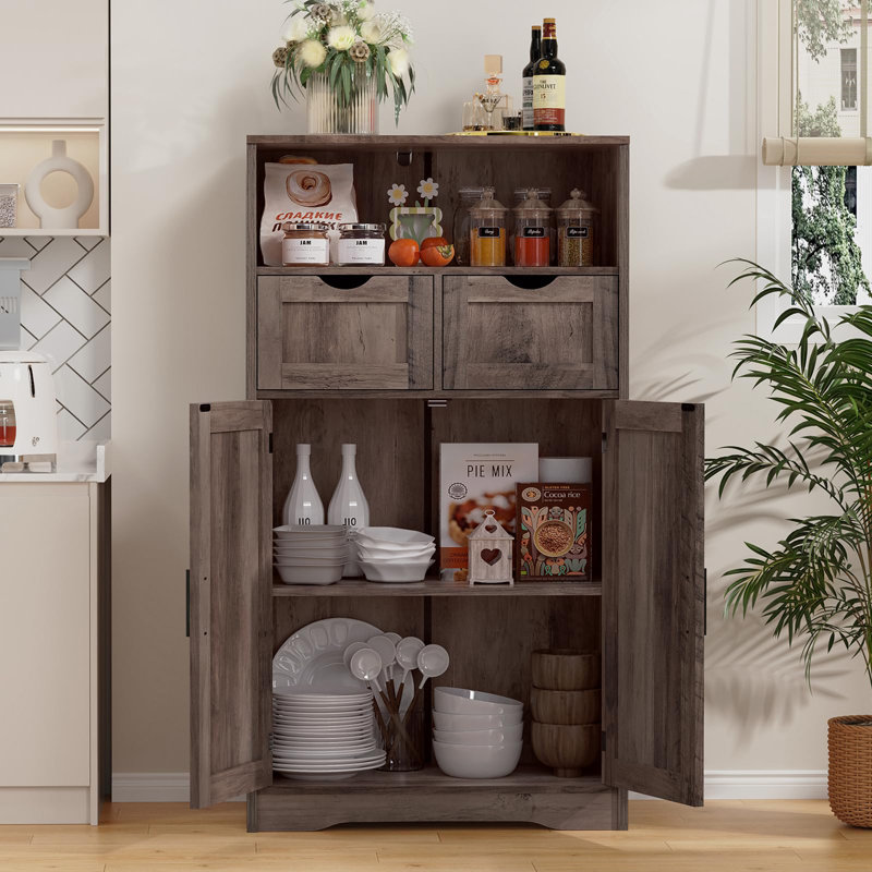 Rangement de salle de bain Nkechi, Gris foncé
