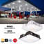 Auvent à DEL intégré de 200 watts à intensité variable réglable 3100-8700 lumens 120-277V