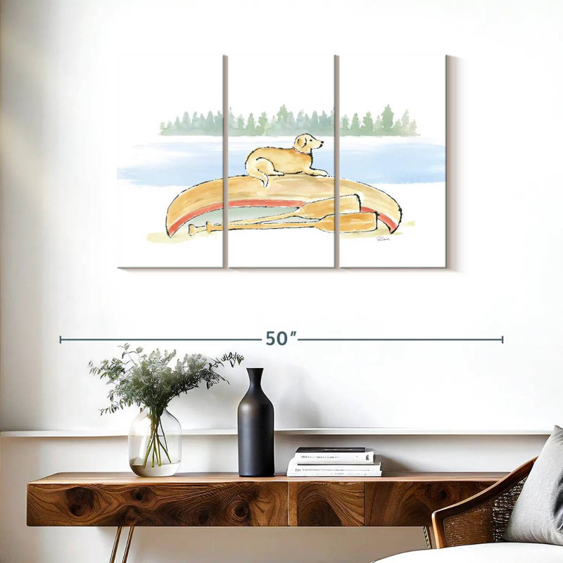 Senne Lakeside Days III, 24" H x 38" W