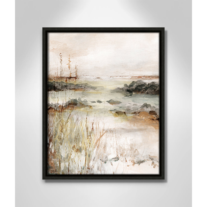 Wylder River's Meanderings Print by Carol Robinson, 15.5" H x 12.5" W, Espresso