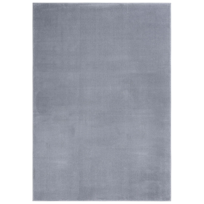 Tapis gris foncé en polyester / polypropylène tissé à la machine, Rectangle 5 pi 3 po x 7 pi 6 po