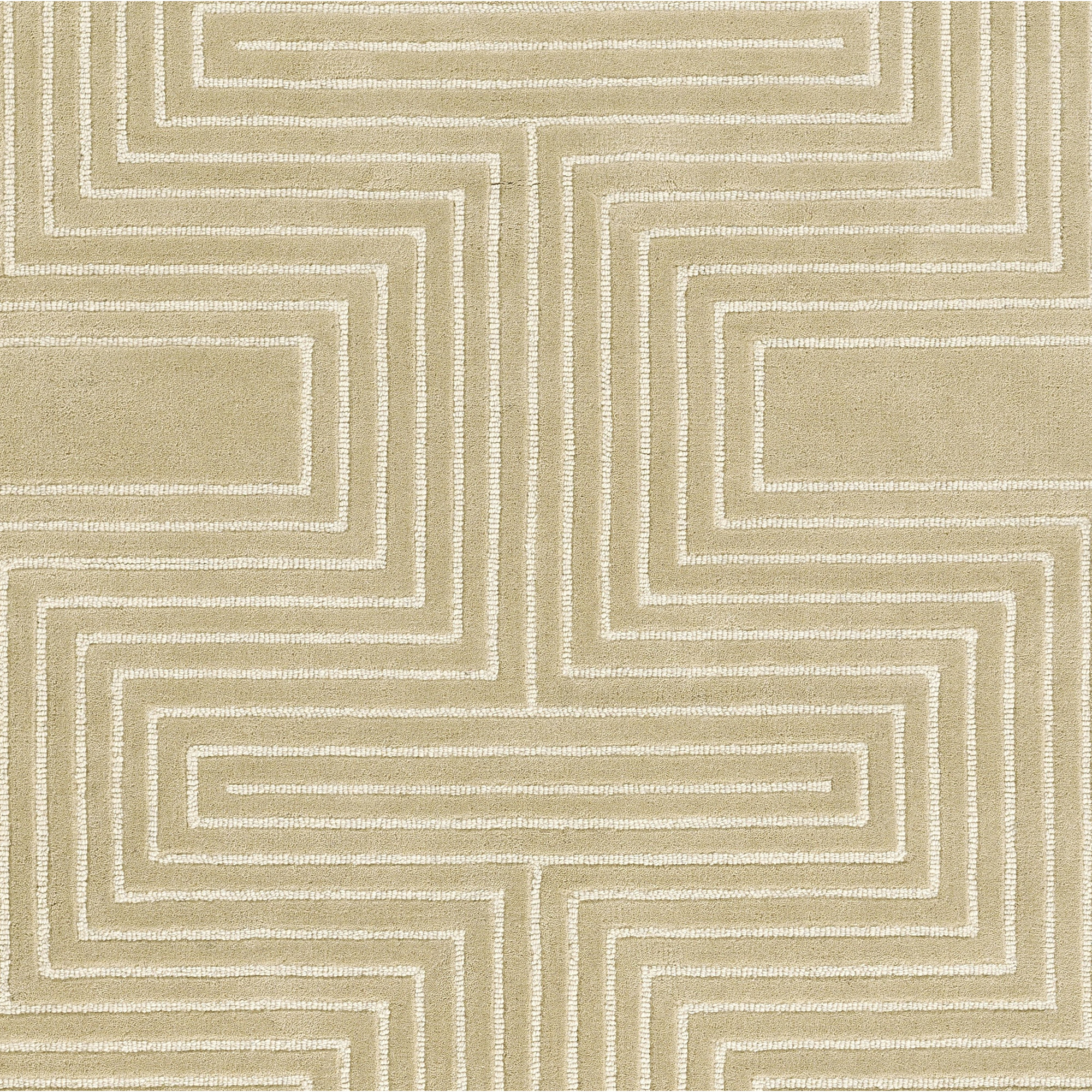 Orlie Hand Tufted Wool Brown Rug, Runner 2'6" x 8', Beige