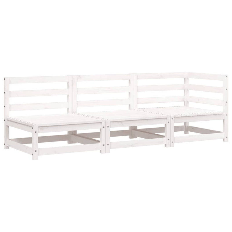 Ramsel 210cm Wide Rectangle Patio Sofa, White