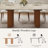 94.49" Extendable Sintered Stone Dining Table for 10 Seats, Rectangular Expandable Dining Table with Solid Wood Base, Modern Extendable Dining Table-126449636