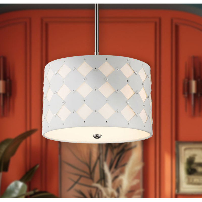 3 - Light White Shaded Pendant