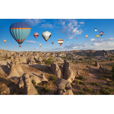 Hot Air Ballons Of Cappadocia by Eli_asenova - Wrapped Canvas Print