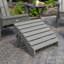 Chaise Adirondack en plastique avec repose-pieds Milaca-117800034