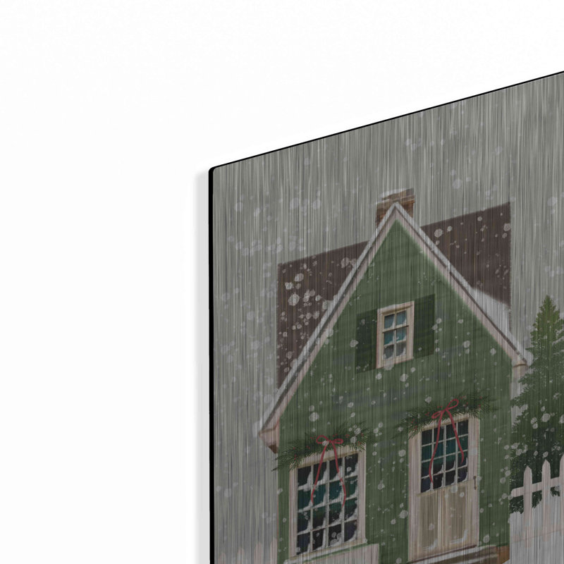 «Holiday Home» par House Fenway, art mural en métal, H 16 po x l 12 po