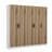Modern Hall Stand, Walnut Color, 88.6 x 82.7 x 13.8 inches | 100% Melamine Coated Particle Board, Thickness: 0.7 inches | Stylish Organization Solution for Entryway & Home Décor, Durable & Elegant Design-102346898