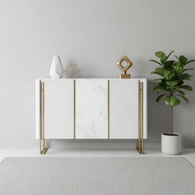 Italian-style stone panel storage cabinet