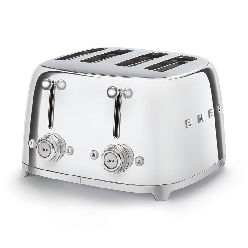 SMEG 50's Retro Style 4x4 Toaster, Steel