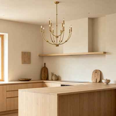 Lustre de ferme moderne 12 lumières, luminaire de plafond industriel, compatible avec plafond haut, idéal pour vestibule, couloir, entrée, chambre à coucher, salon, cuisine