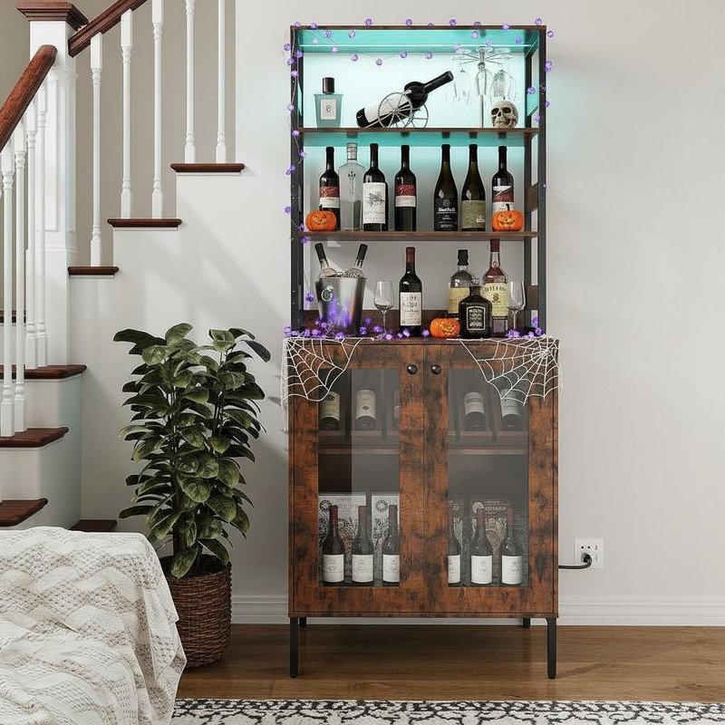 68.3cm Wine Bottle Rack, Brown