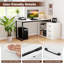 L-Shaped Metal Base Computer Desk-455656997