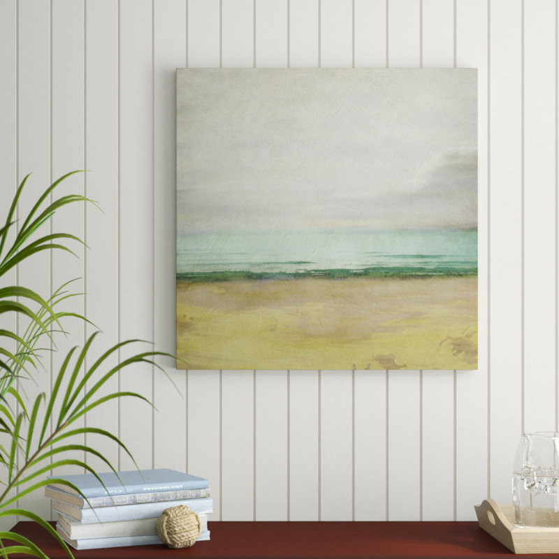 Waterline I, peinture sur toile, H 30 po x l 30 po