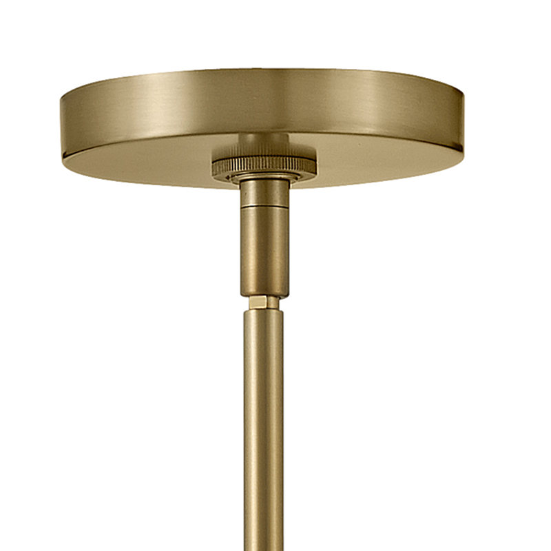 Luminaire suspendu unique à niveaux à 4 lumières Kenza, Laiton laqué