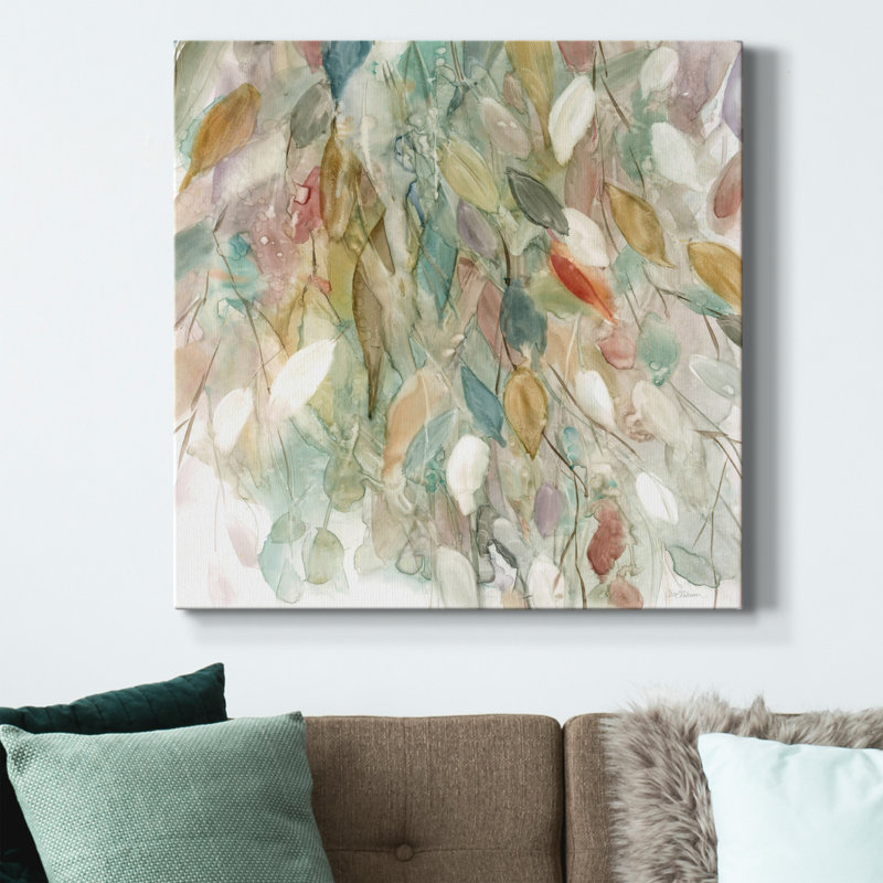 Rainy Cascade - reproduction sur toile tendue, H 24 po x l 24 po x P 1,5 po
