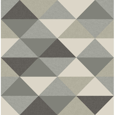 Seabrook Designs Kizzie Multicolor Triangles Unpasted Wallpaper