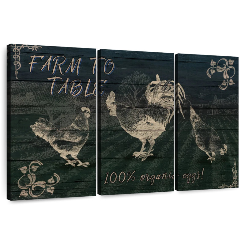 Fresh Farm Eggs, 42" H x 65" W