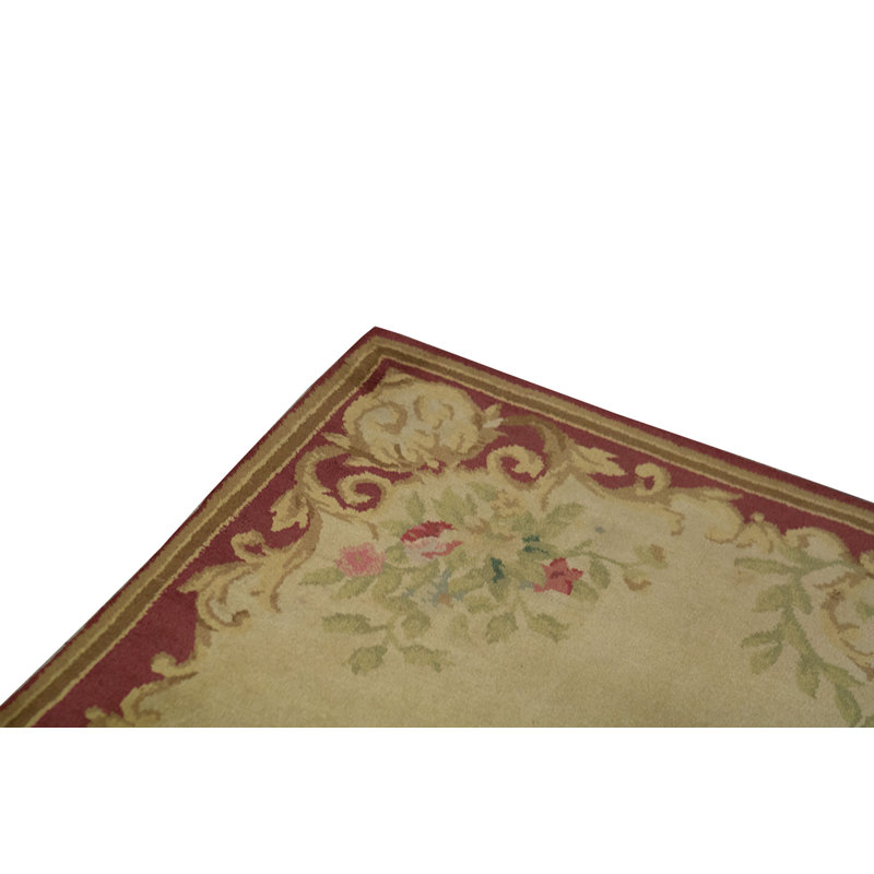 Hand-Knotted High-Quality Red Area Rug