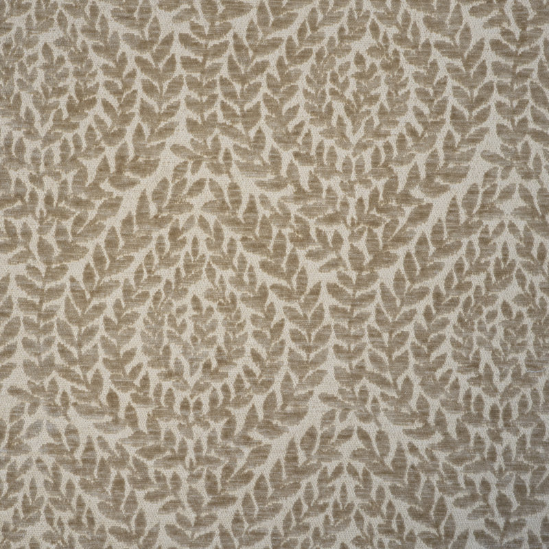 Botanical Design Chenille Jacquard Upholstery Fabric, Driftwood